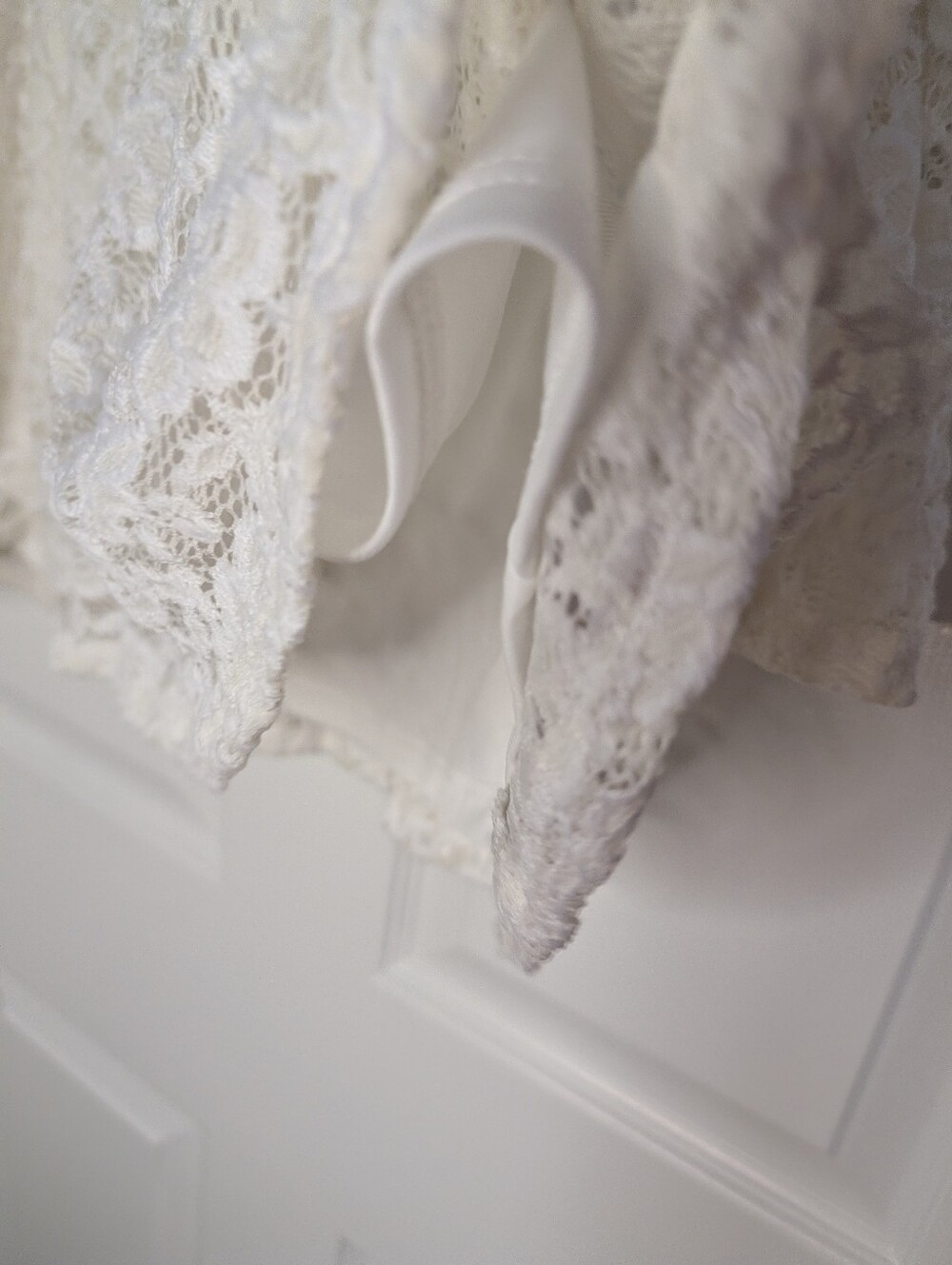 Show Me Your Mumu White Lace Long Sleeve Tunic Top Boho Romantic Lined Women's M - Picture 4 of 7